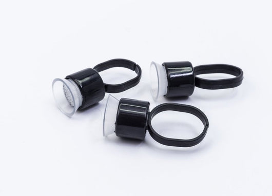 Sterile Pigment Sponge Ring Cups - Black - HYVE Beauty